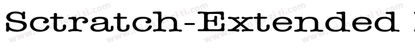 Sctratch-Extended Normal字体转换